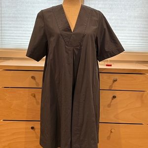 NWOT, COS mini dress in blue, cotton, size 8